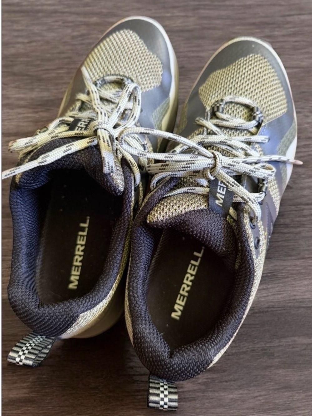 Merrell Women’s Olive Green and Grey Trail Runners